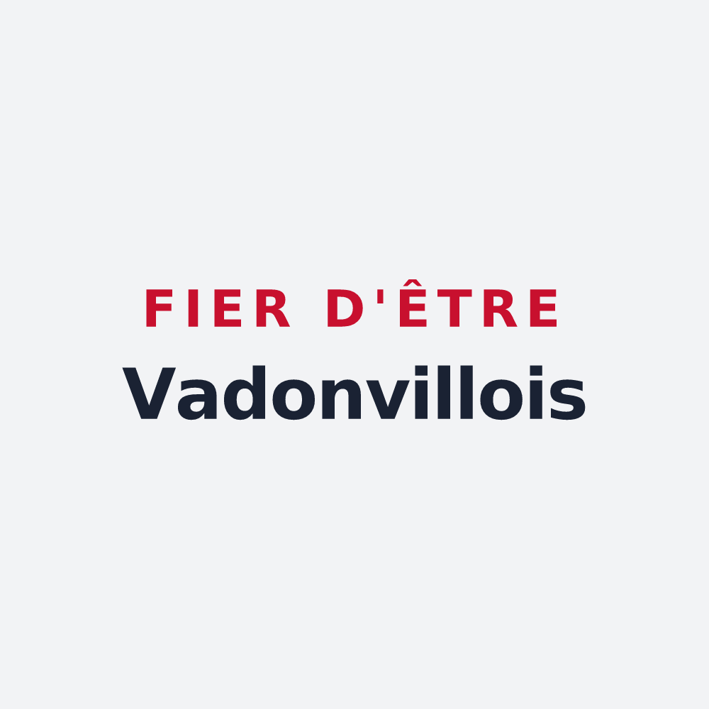 Poster « Fier d'être Vadonvillois » — design pour Vadonville
