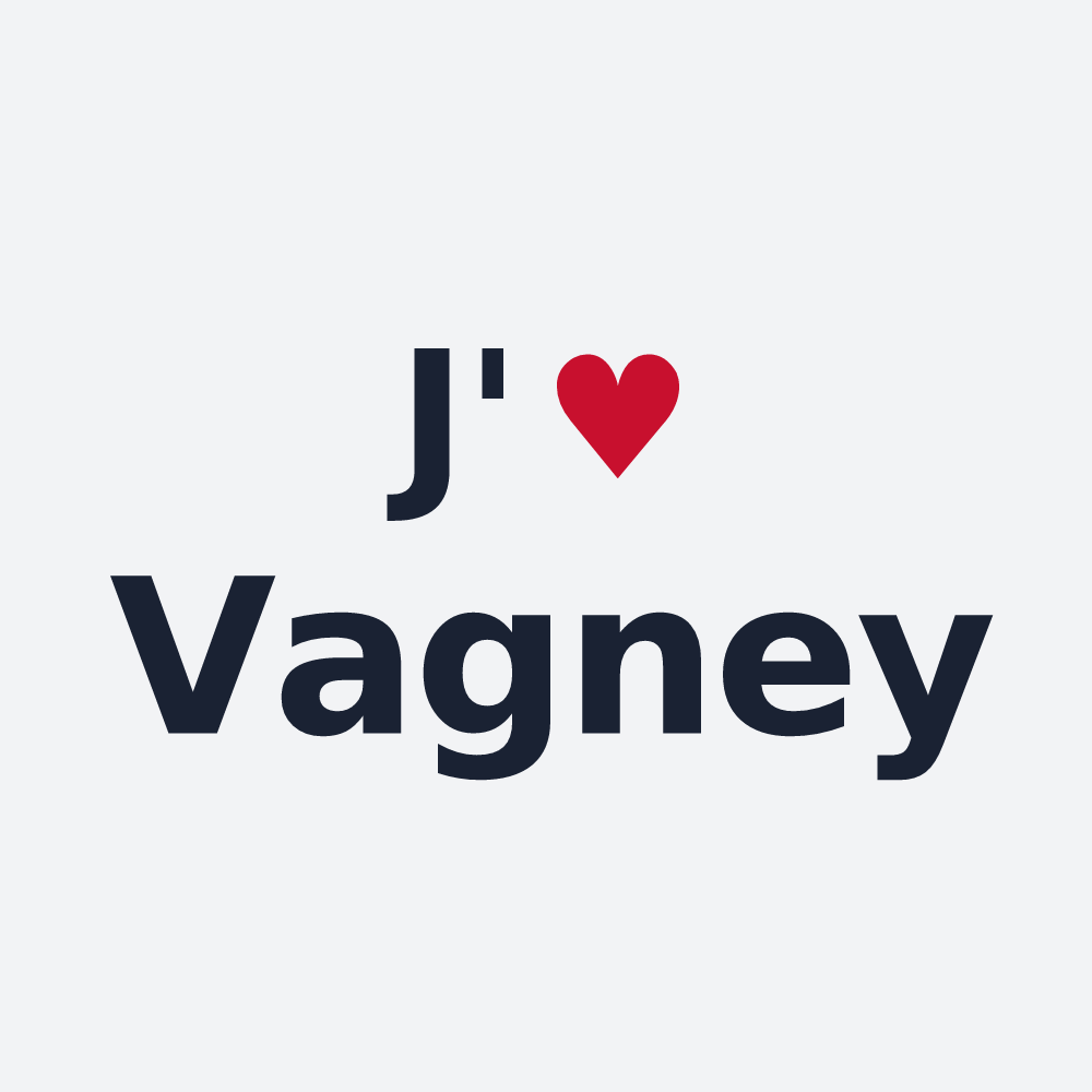 Poster personnalisé Vagney — design J'aime Vagney