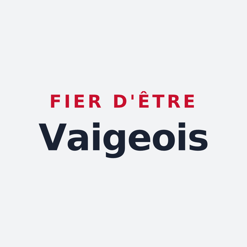 Poster « Fier d'être Vaigeois » — design pour Vaiges
