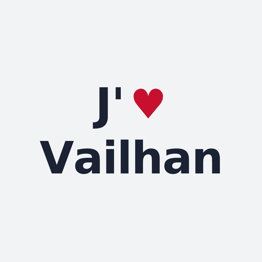 Poster personnalisé Vailhan — design J'aime Vailhan