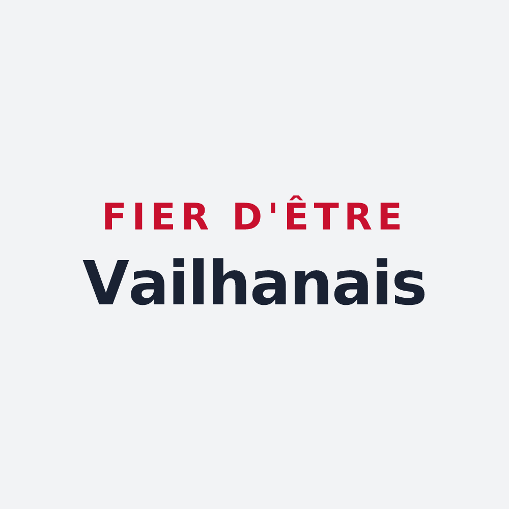 Poster « Fier d'être Vailhanais » — design pour Vailhan