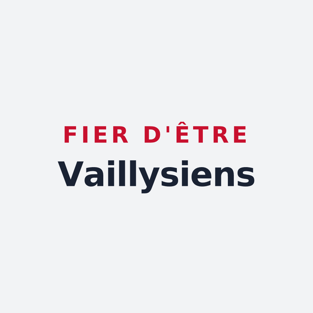 Poster « Fier d'être Vaillysiens » — design pour Vailly-sur-Aisne