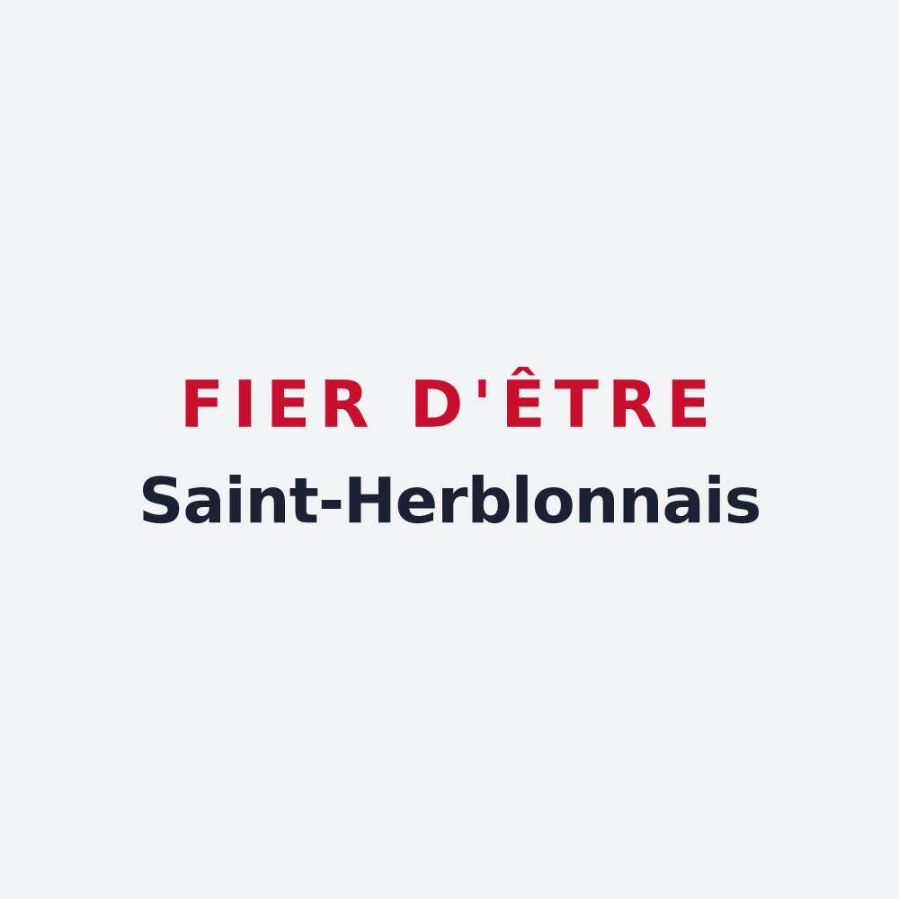 Poster « Fier d'être Saint-Herblonnais » — design pour Vair-sur-Loire