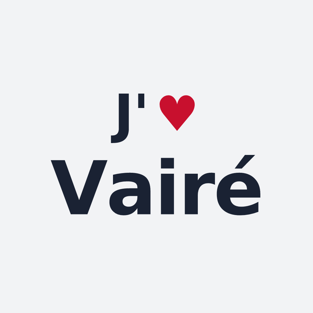 Poster personnalisé Vairé — design J'aime Vairé