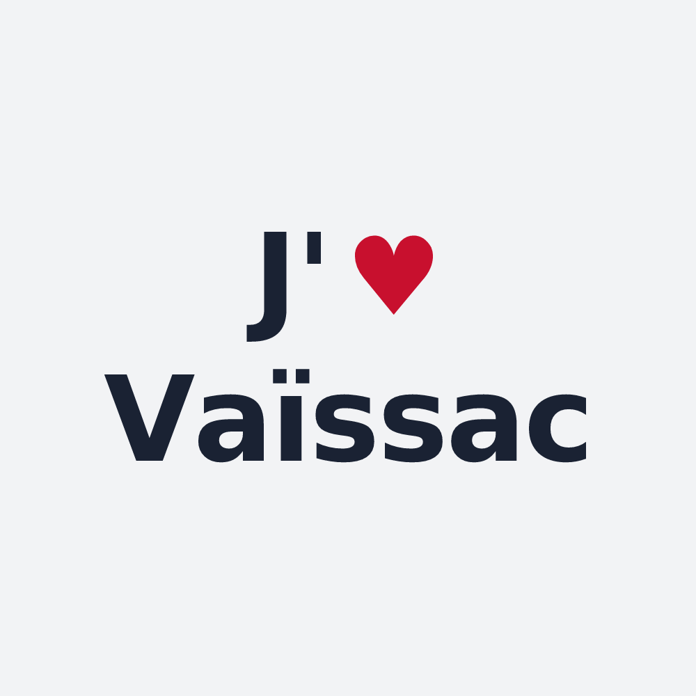 Poster personnalisé Vaïssac — design J'aime Vaïssac