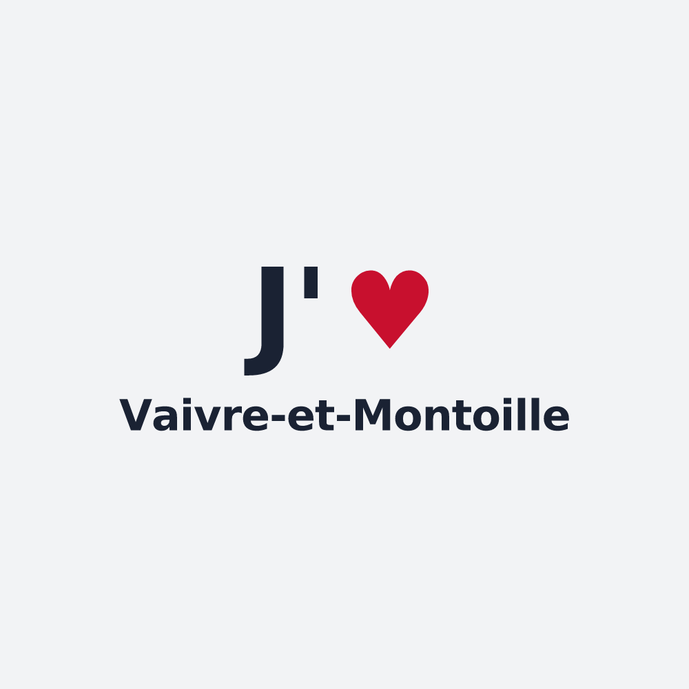 Poster personnalisé Vaivre-et-Montoille — design J'aime Vaivre-et-Montoille