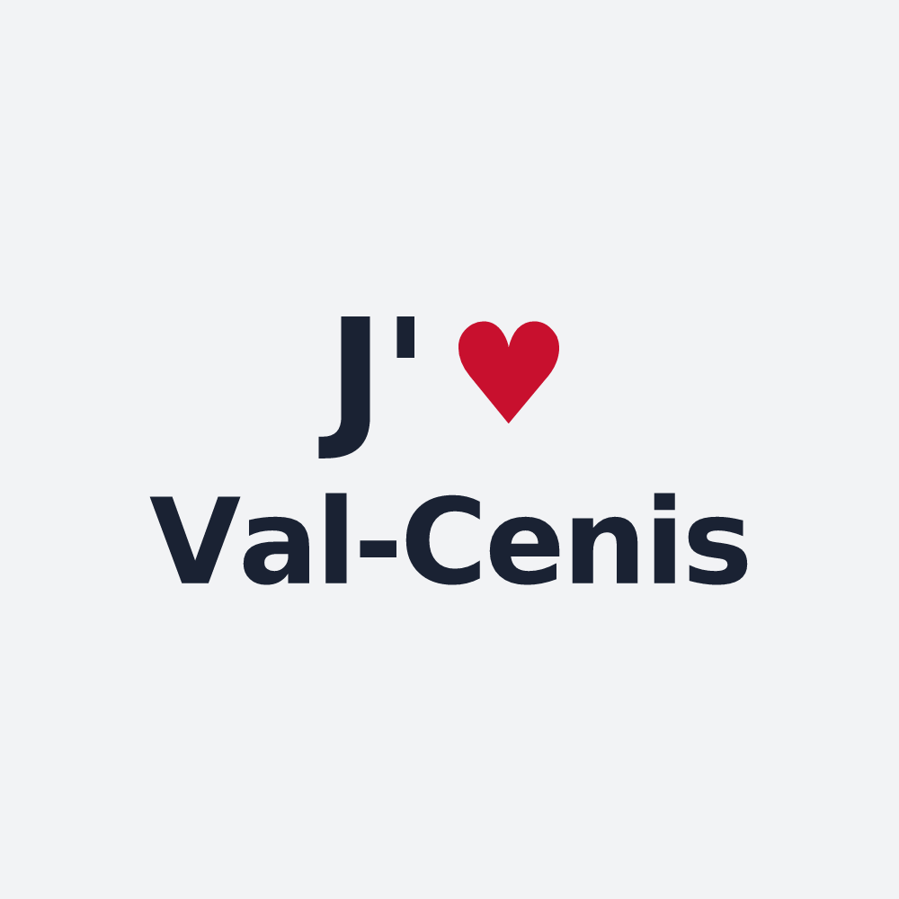 Poster personnalisé Val-Cenis — design J'aime Val-Cenis