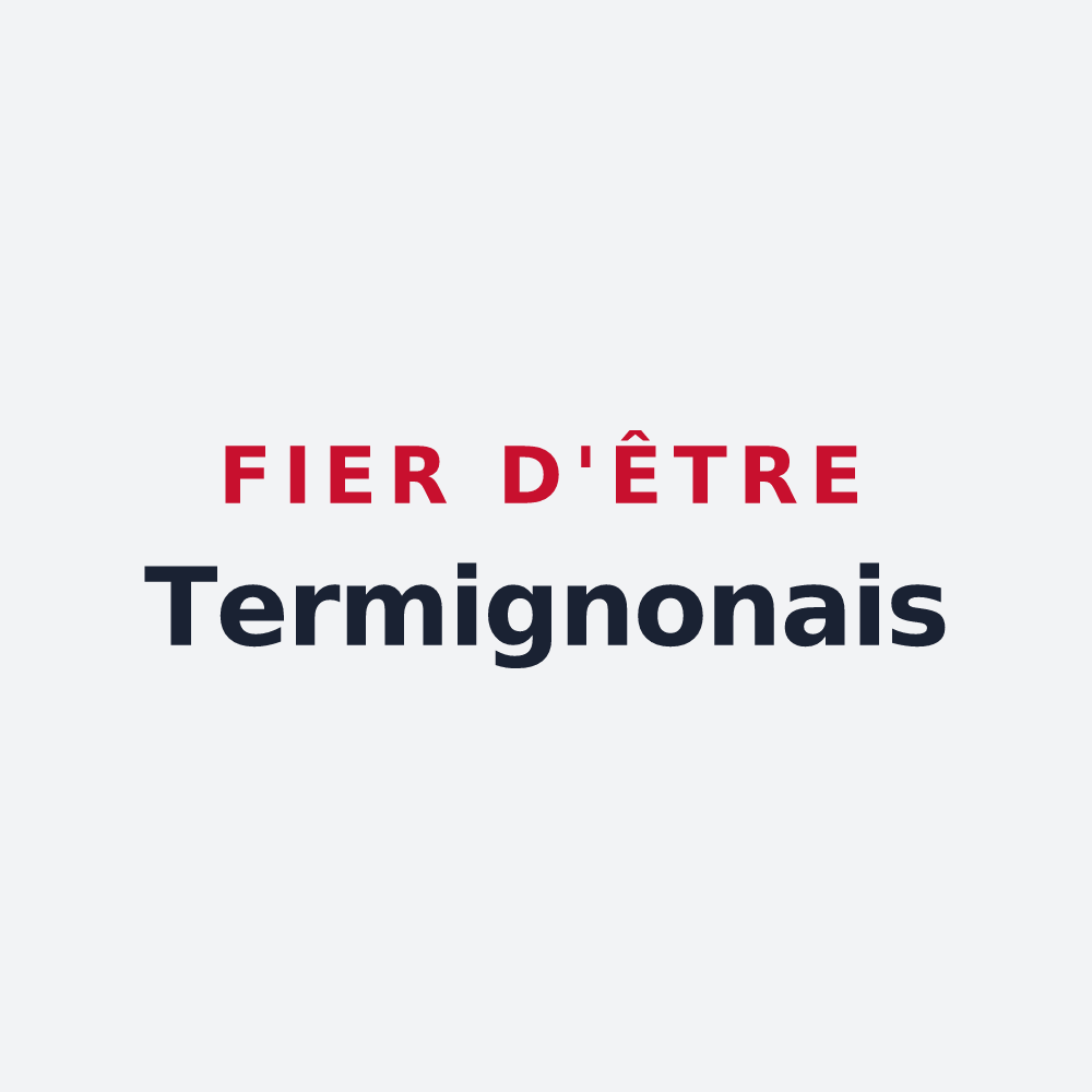 Poster « Fier d'être Termignonais » — design pour Val-Cenis