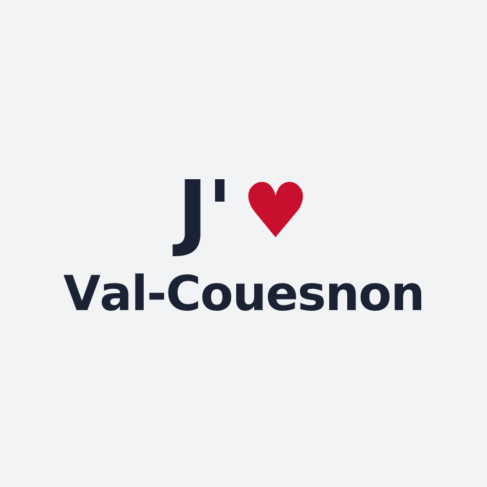 Poster personnalisé Val-Couesnon — design J'aime Val-Couesnon