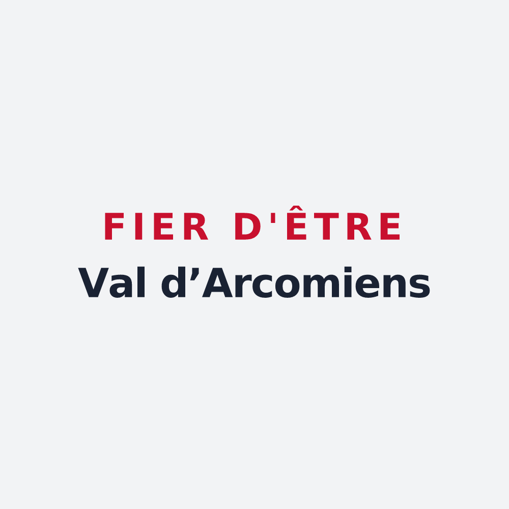 Poster « Fier d'être Val d’Arcomiens » — design pour Val d'Arcomie