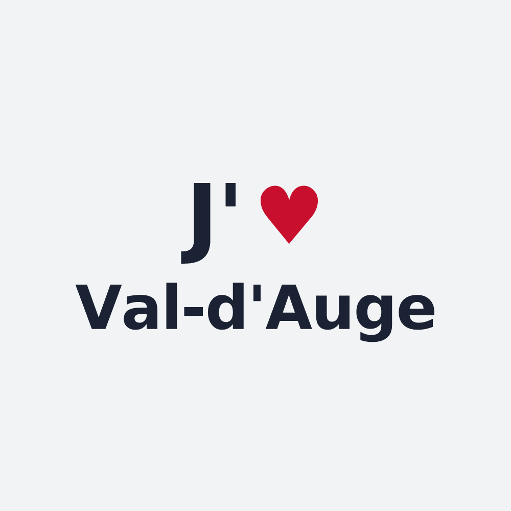 Poster personnalisé Val-d'Auge — design J'aime Val-d'Auge