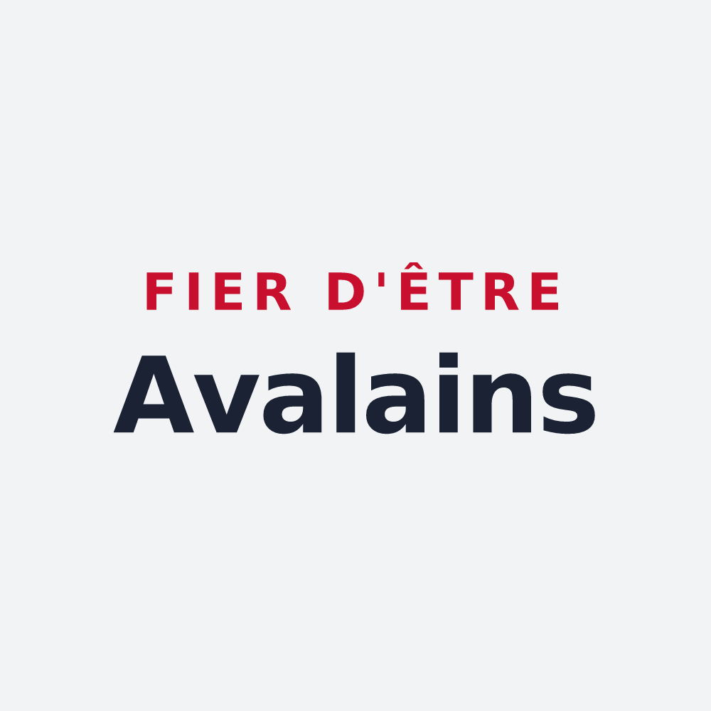 Poster « Fier d'être Avalains » — design pour Val-d'Isère