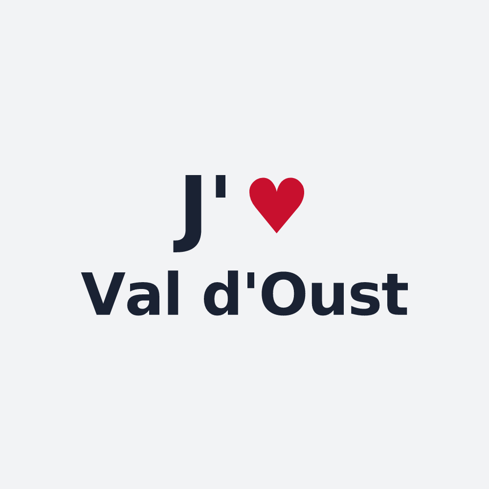 Poster personnalisé Val d'Oust — design J'aime Val d'Oust