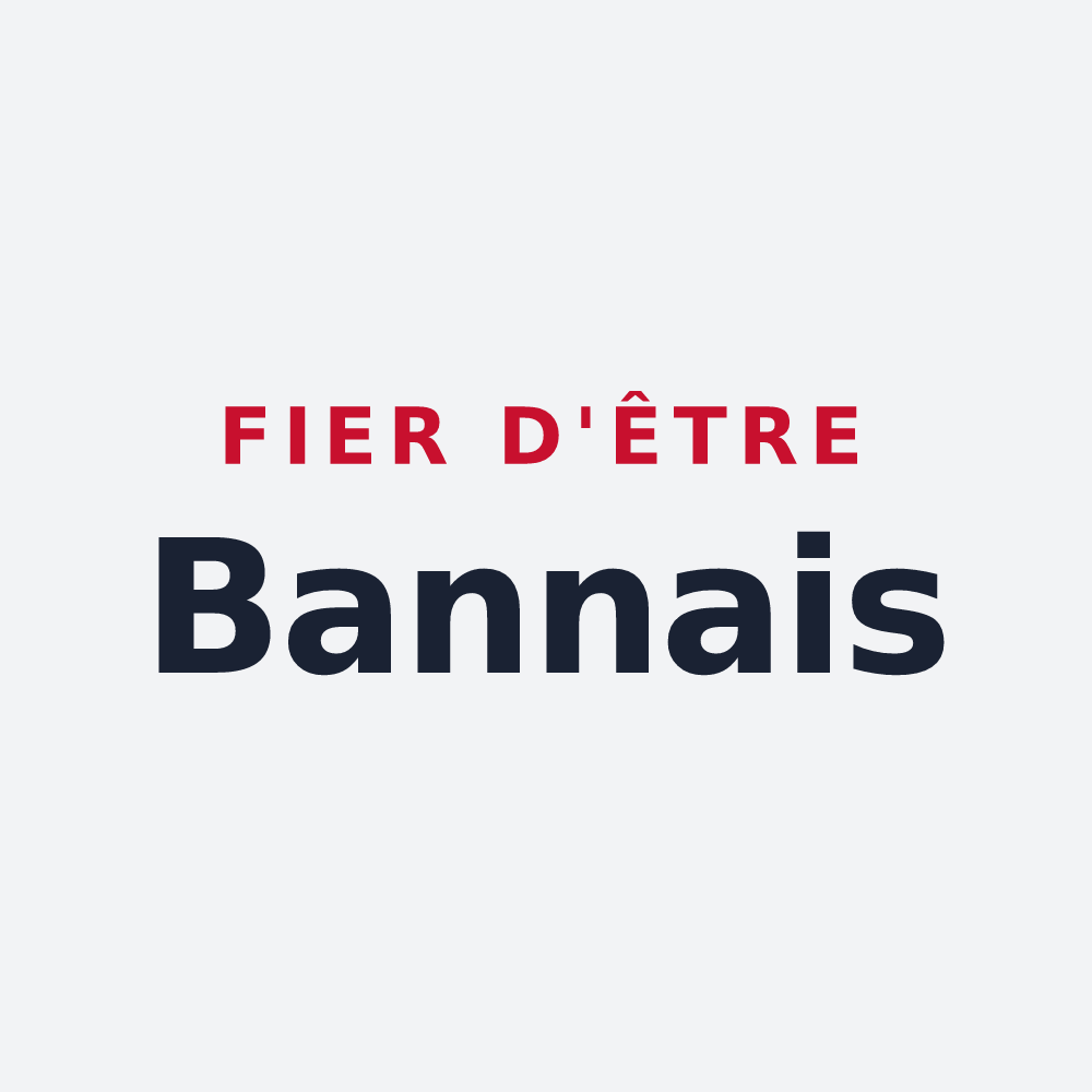 Poster « Fier d'être Bannais » — design pour Val-d'Usiers