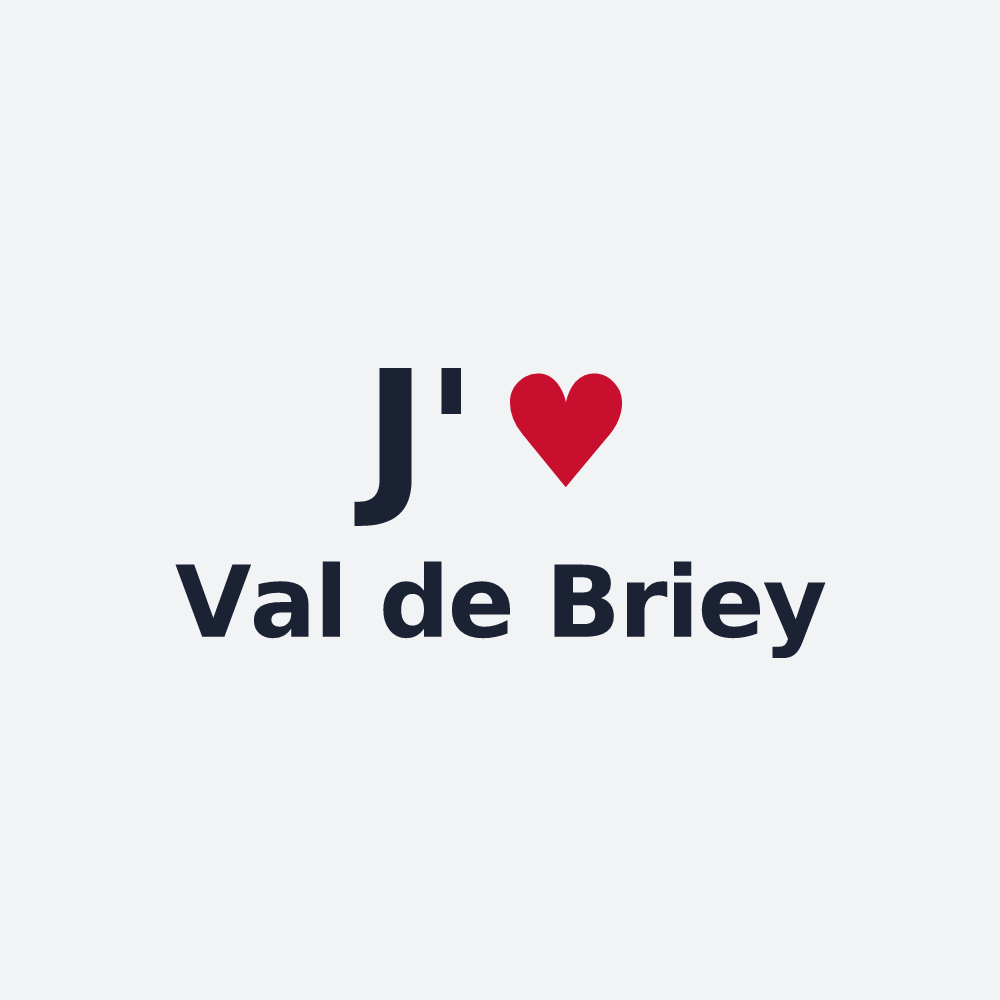 Poster personnalisé Val de Briey — design J'aime Val de Briey