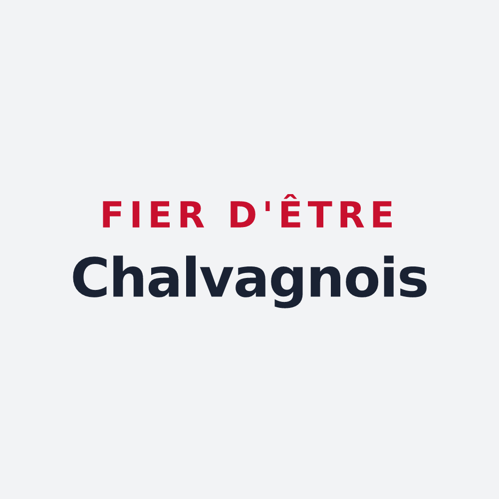 Poster « Fier d'être Chalvagnois » — design pour Val-de-Chalvagne