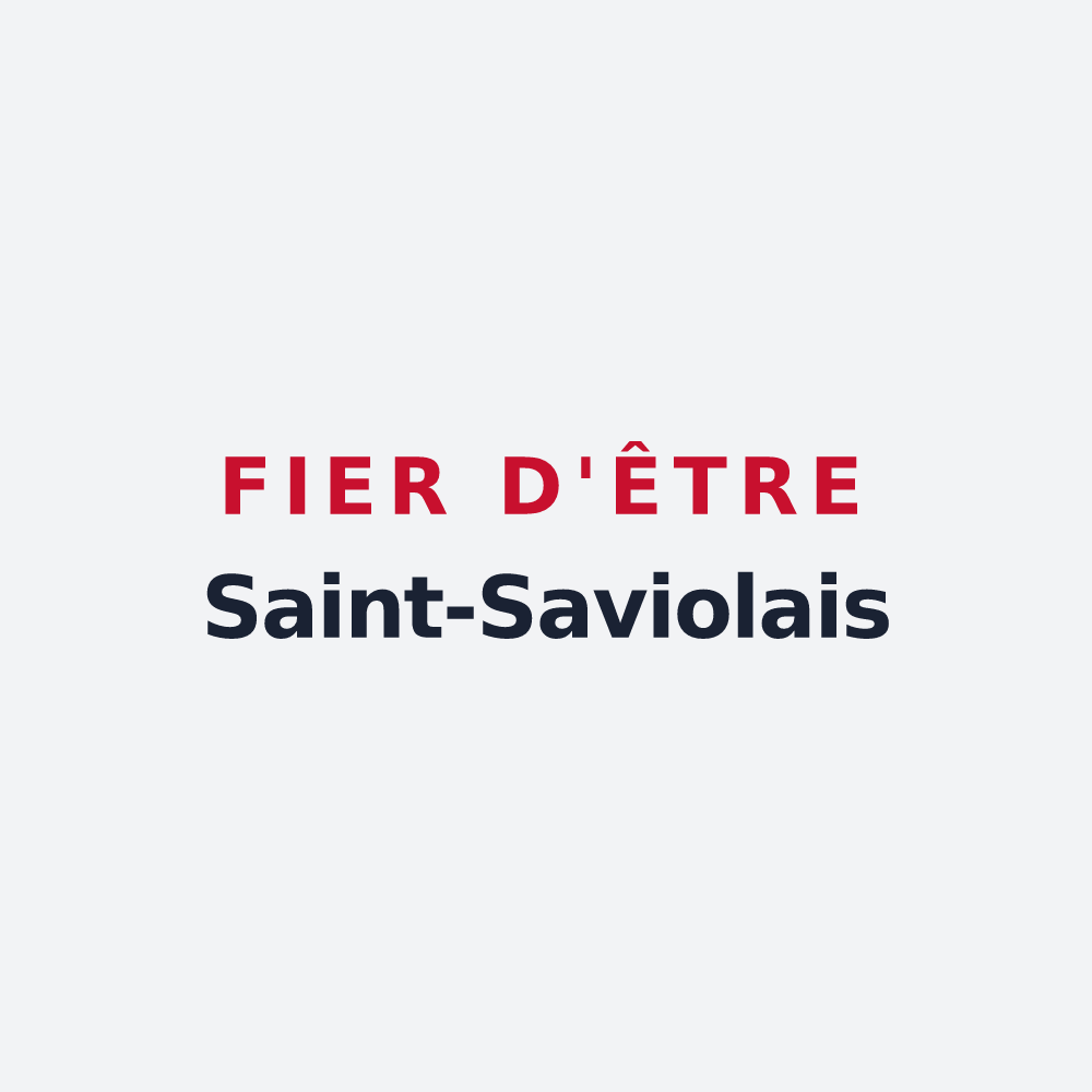 Poster « Fier d'être Saint-Saviolais » — design pour Val-de-Comporté
