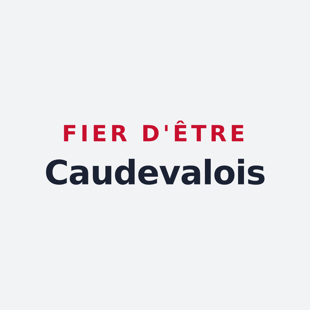 Poster « Fier d'être Caudevalois » — design pour Val de Lambronne