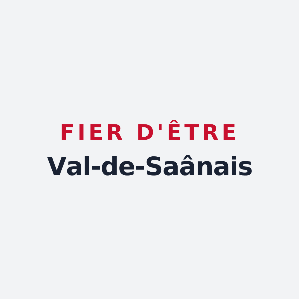 Poster « Fier d'être Val-de-Saânais » — design pour Val-de-Saâne