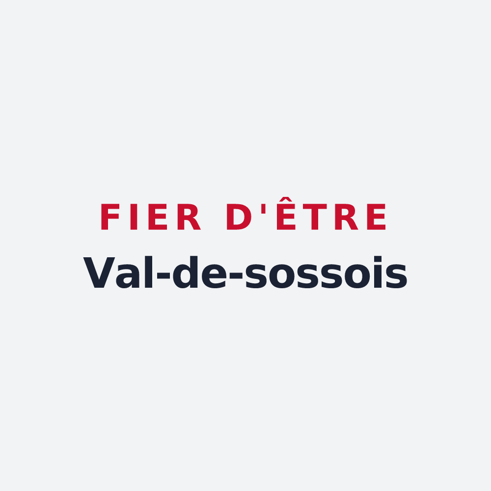 Poster « Fier d'être Val-de-sossois » — design pour Val-de-Sos