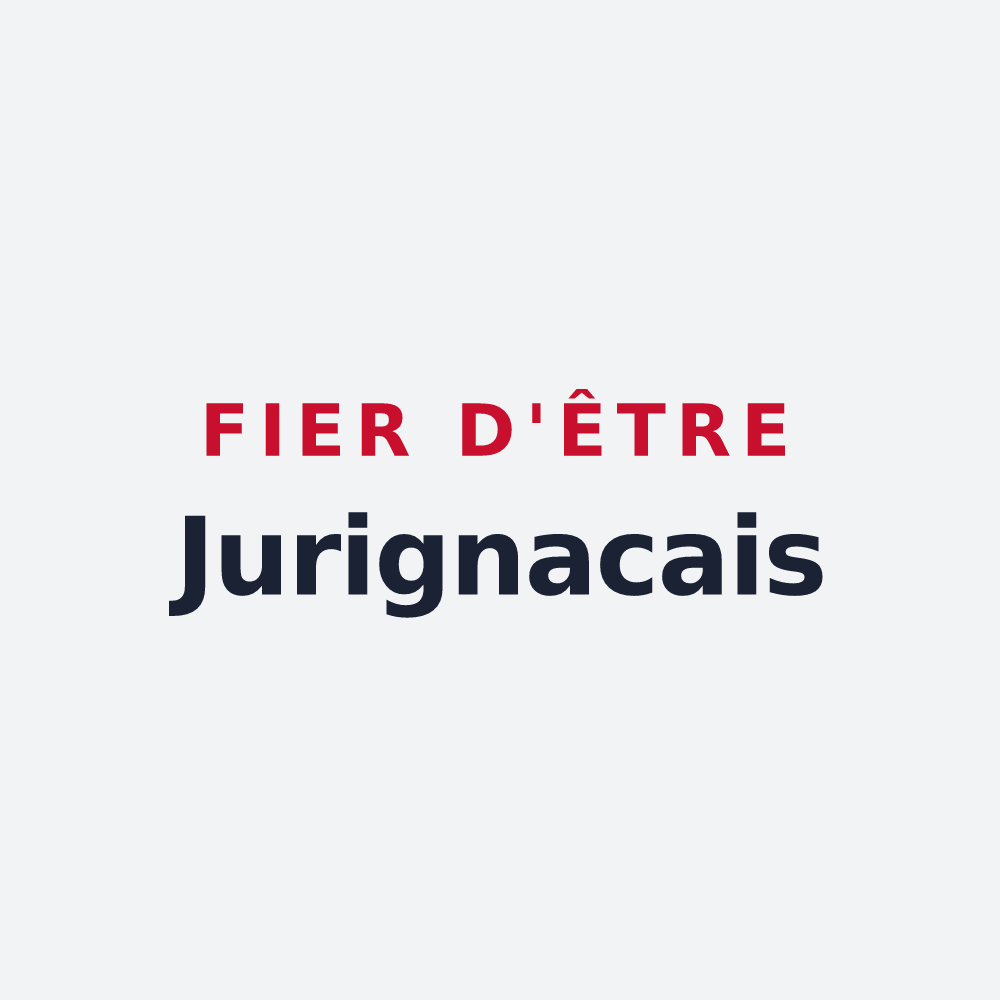 Poster « Fier d'être Jurignacais » — design pour Val des Vignes