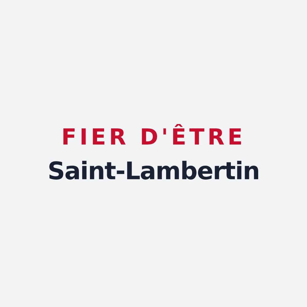 Poster « Fier d'être Saint-Lambertin » — design pour Val-du-Layon
