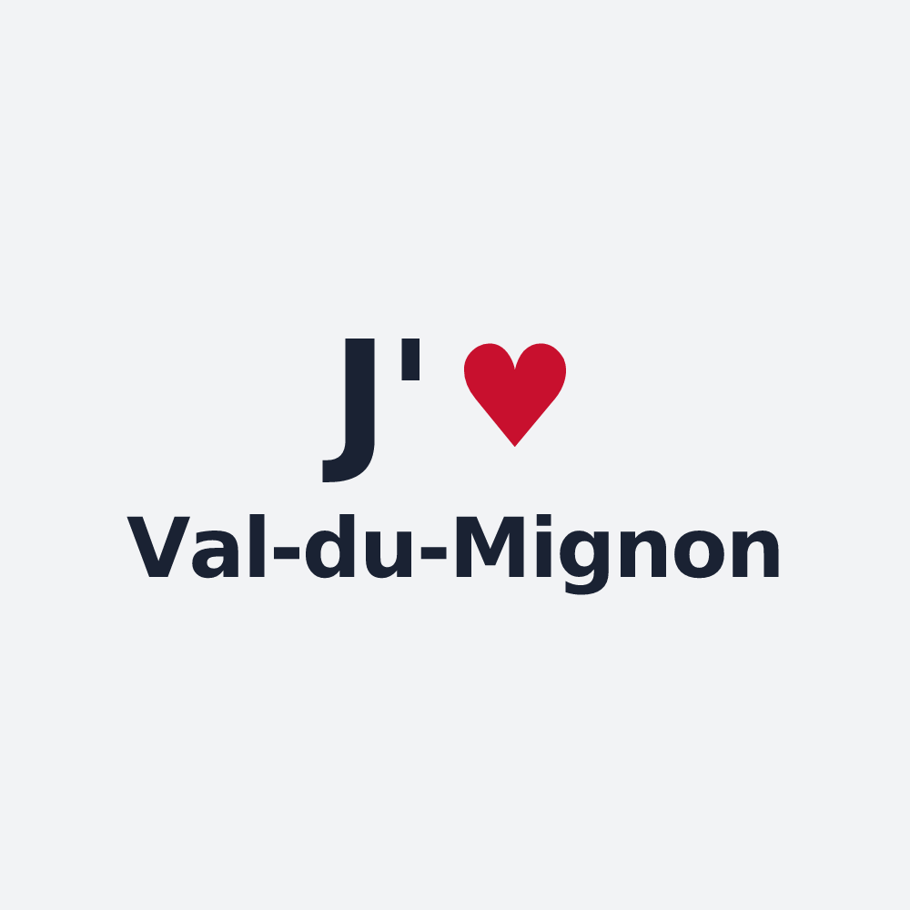Poster personnalisé Val-du-Mignon — design « J'aime Val-du-Mignon » imprimé sur le poster