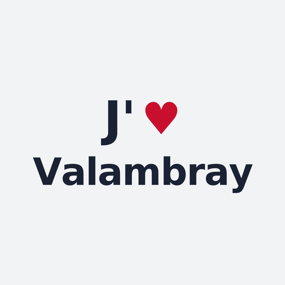 Poster personnalisé Valambray — design J'aime Valambray