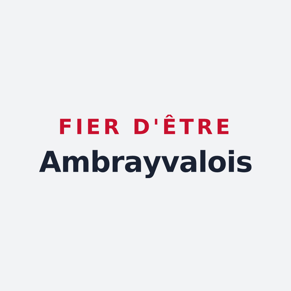 Poster « Fier d'être Ambrayvalois » — design pour Valambray