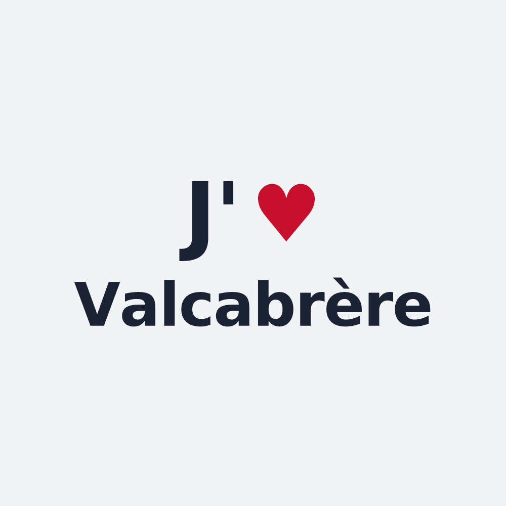 Poster personnalisé Valcabrère — design J'aime Valcabrère