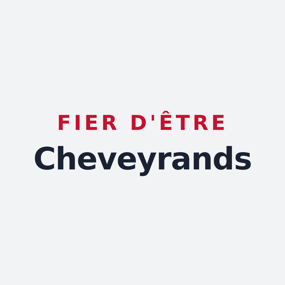 Poster « Fier d'être Cheveyrands » — design pour Valcivières