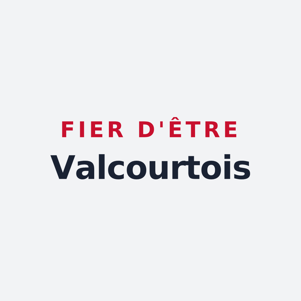 Poster « Fier d'être Valcourtois » — design pour Valcourt