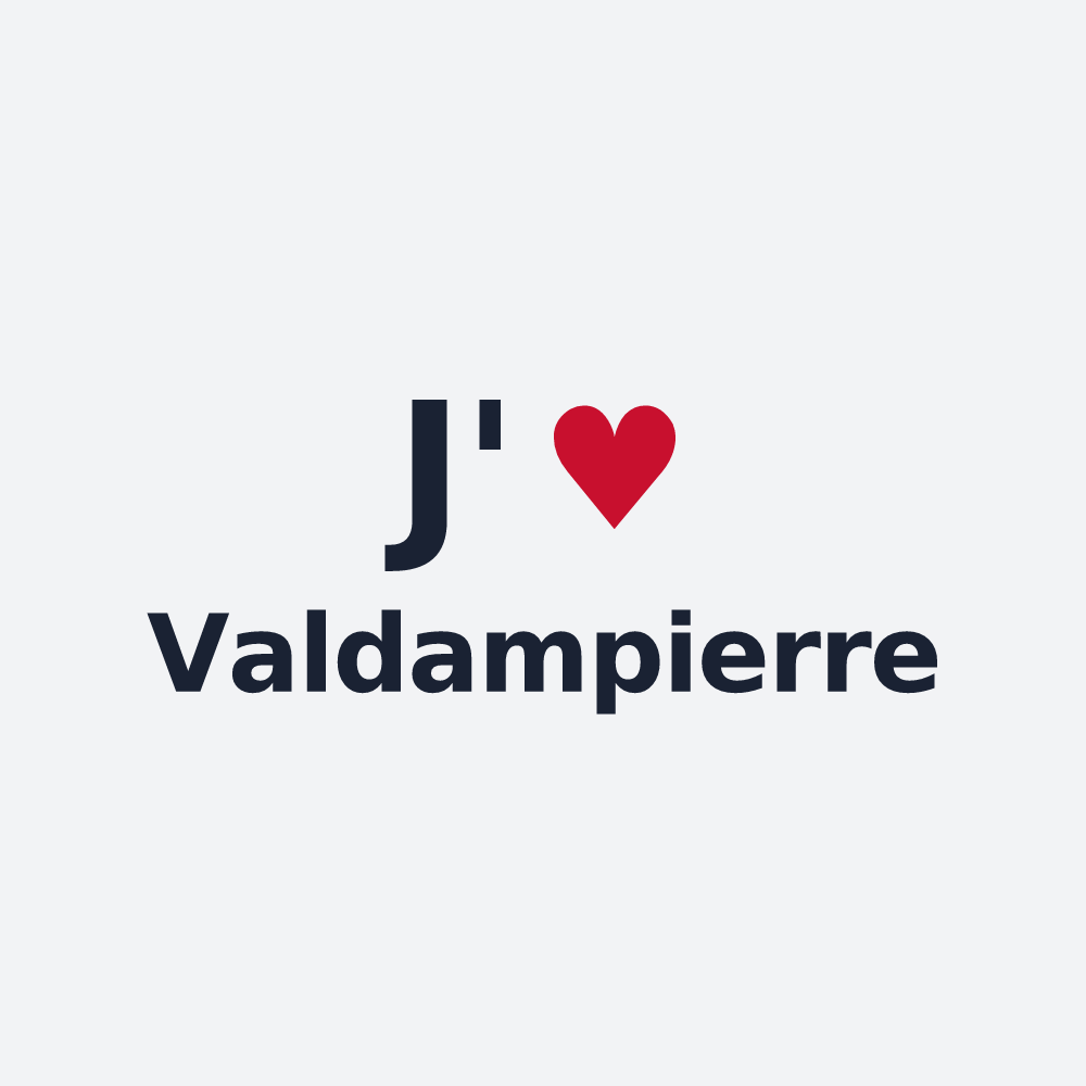 Poster personnalisé Valdampierre — design J'aime Valdampierre