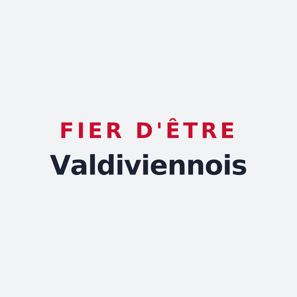 Poster « Fier d'être Valdiviennois » — design pour Valdivienne