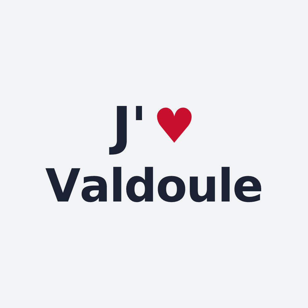 Poster personnalisé Valdoule — design J'aime Valdoule
