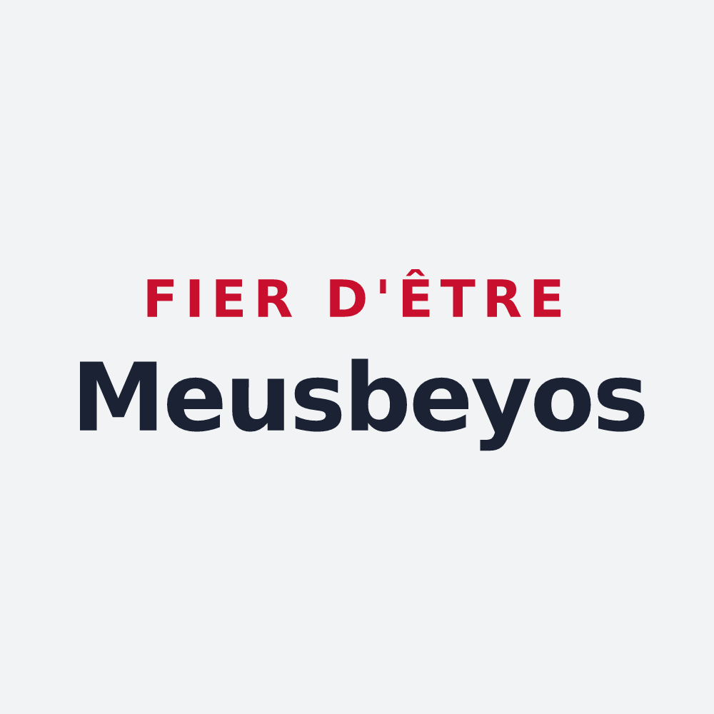 Poster « Fier d'être Meusbeyos » — design pour Valempoulières