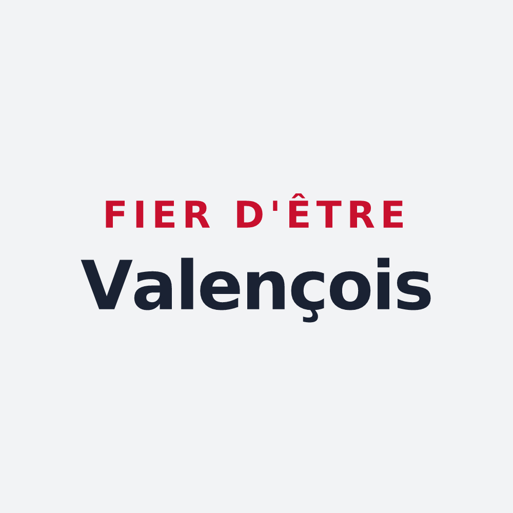 Poster « Fier d'être Valençois » — design pour Valence-en-Brie