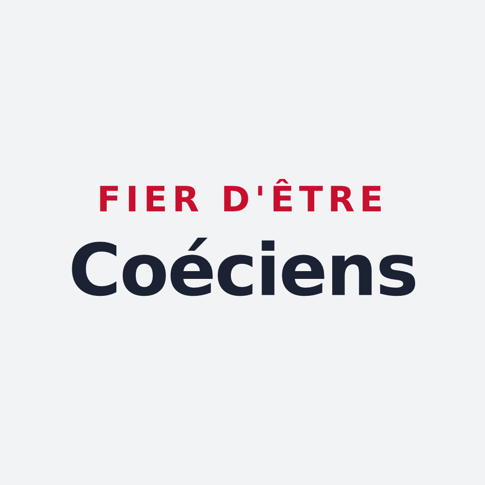 Poster « Fier d'être Coéciens » — design pour Valence-en-Poitou