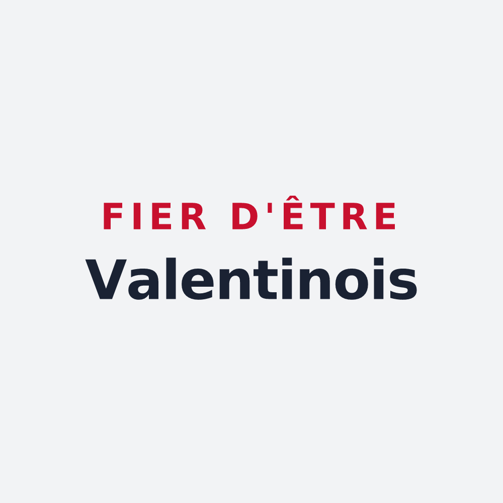 Poster « Fier d'être Valentinois » — design pour Valence