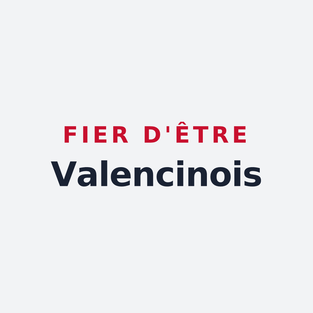 Poster « Fier d'être Valencinois » — design pour Valencin