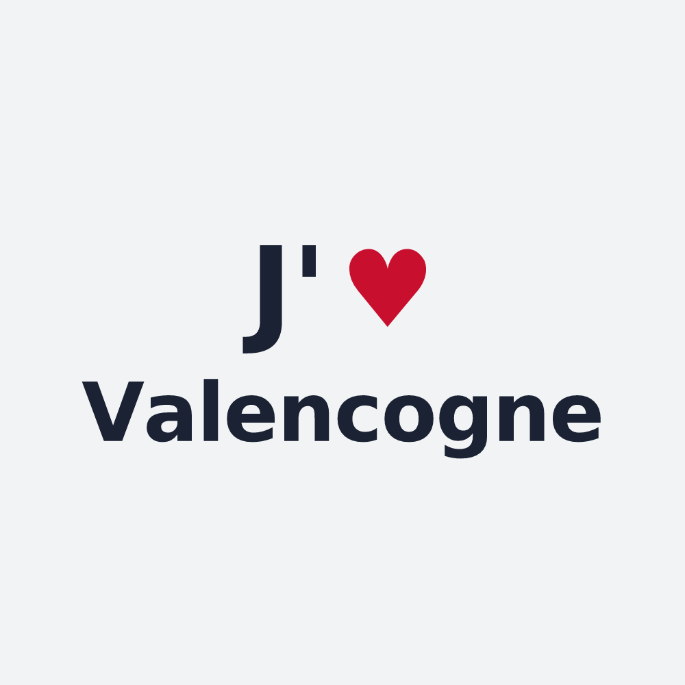 Poster personnalisé Valencogne — design J'aime Valencogne
