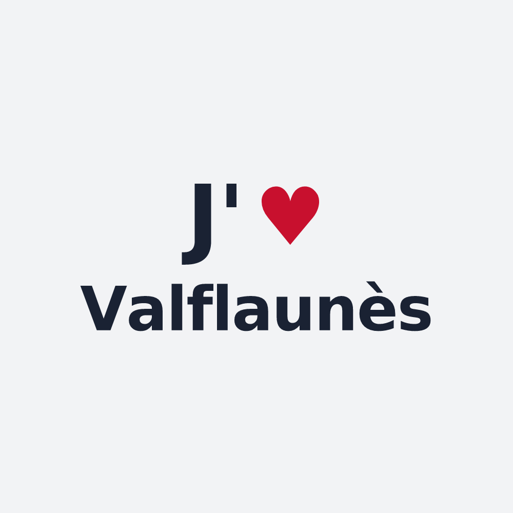 Poster personnalisé Valflaunès — design J'aime Valflaunès