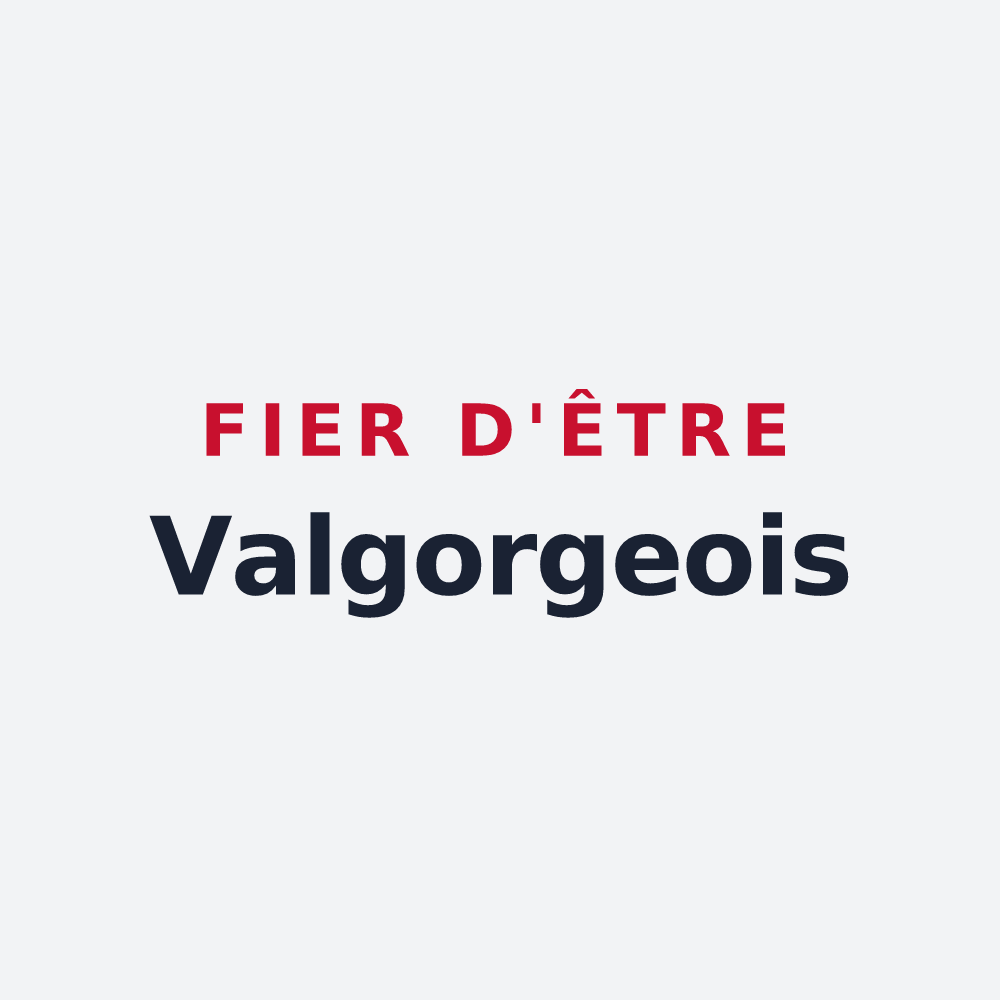 Poster « Fier d'être Valgorgeois » — design pour Valgorge