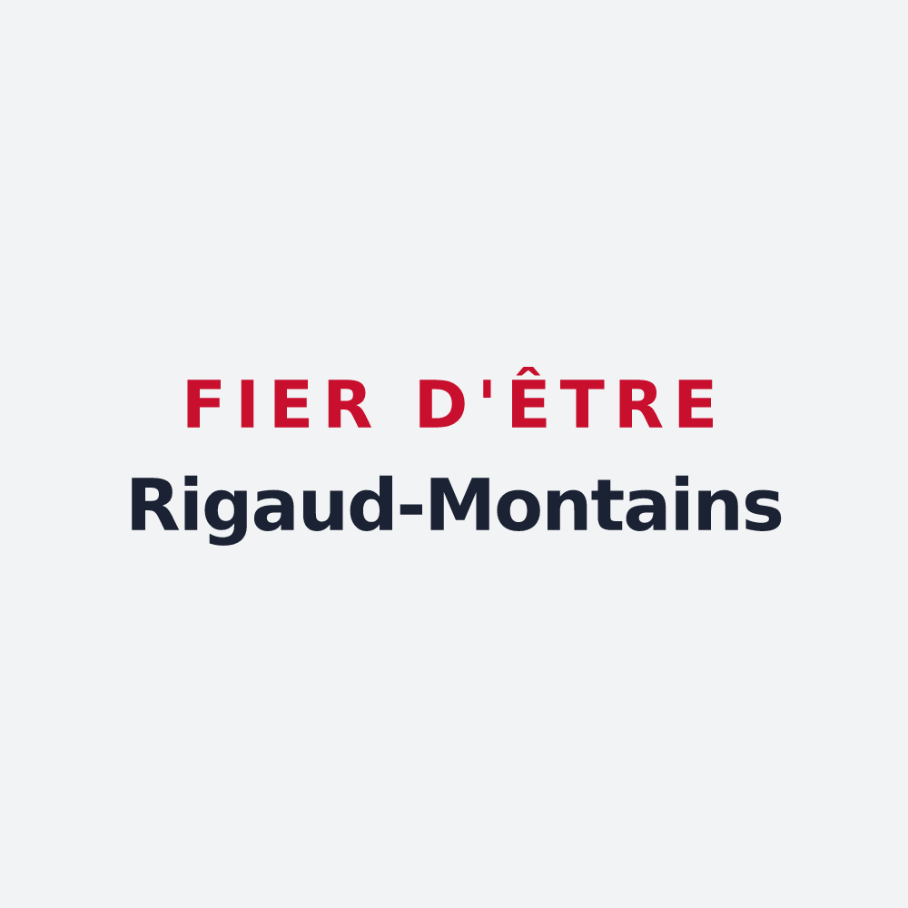 Poster « Fier d'être Rigaud-Montains » — design pour Valherbasse