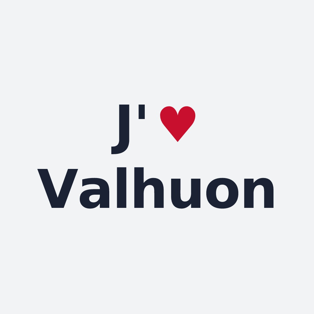 Poster personnalisé Valhuon — design J'aime Valhuon