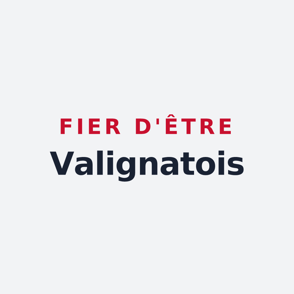 Poster « Fier d'être Valignatois » — design pour Valignat