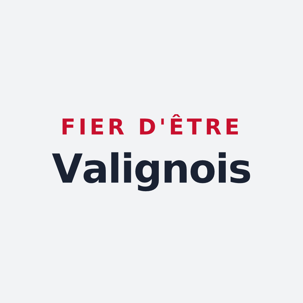 Poster « Fier d'être Valignois » — design pour Valigny