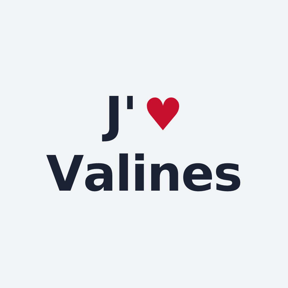 Poster personnalisé Valines — design J'aime Valines