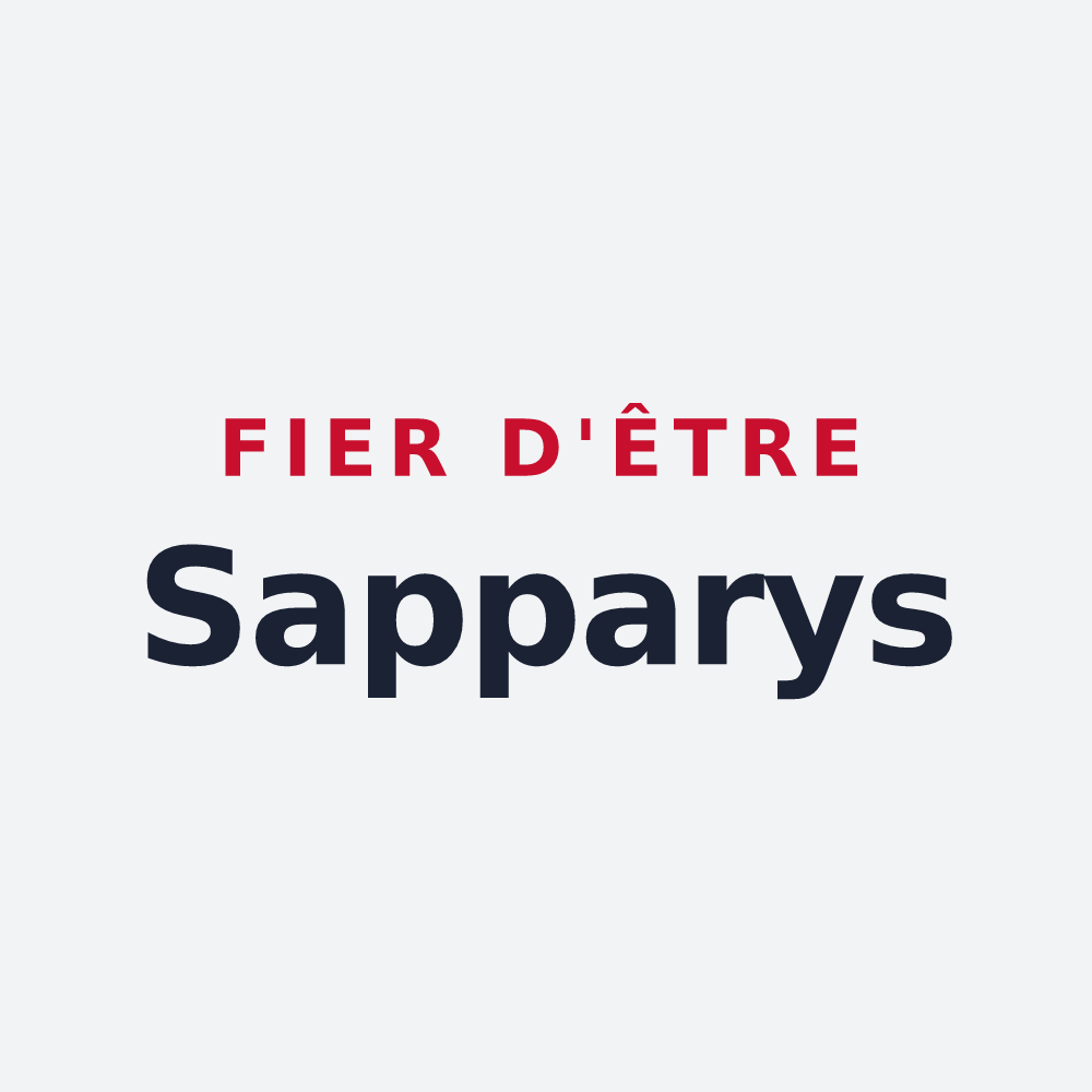 Poster « Fier d'être Sapparys » — design pour Valjouffrey