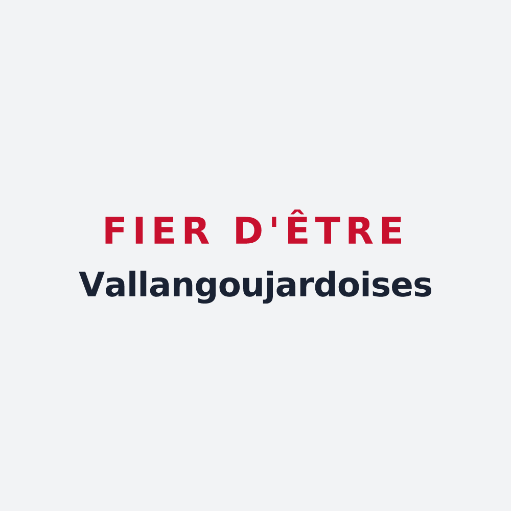 Poster « Fier d'être Vallangoujardoises » — design pour Vallangoujard
